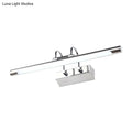 DecorBites™ Cylindrical LED Wall Lamp in Contemporary Style - Acrylic and Metal, Nickel Finish, Warm/White Light - 18"/22