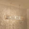 DecorBites™ Cylindrical Rattan Island Pendant Light - Southeast Asian Style with 3 Bulbs for Tea Room Ceiling
