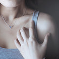 S925 Elk Necklace Forest Moonstone Pendant Clavicle Chain