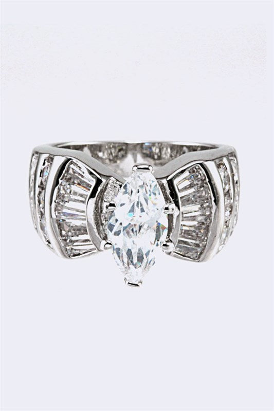 Engagement Ring Cubic Zirconia Stylish Elegant Fashion Jewelry