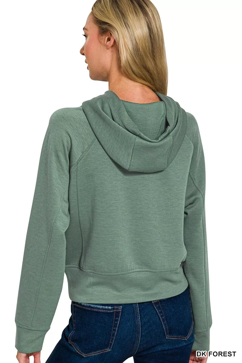 Drawstring Scuba Hoodie