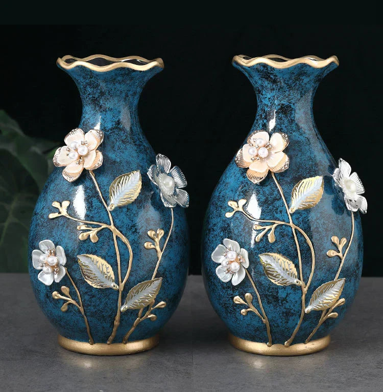 DecorBites™ 3D Ceramic Vase for Dried Flowers Display