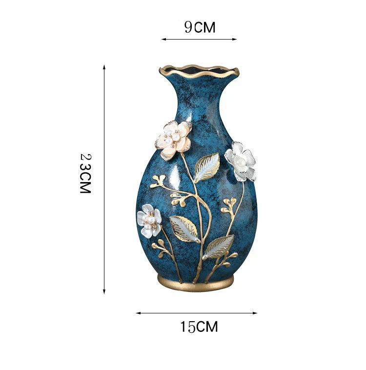 DecorBites™ 3D Ceramic Vase for Dried Flowers Display