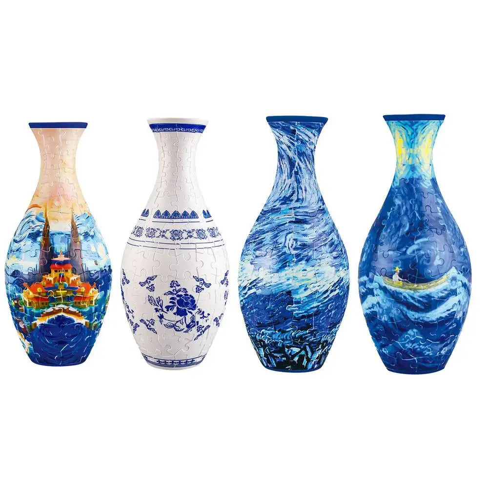 DecorBites™ 3D Puzzle Vase Flower Jigsaw Building Set