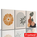 DecorBites™ Abstract Orange Leaf Posters Set - Boho Home Wall Art