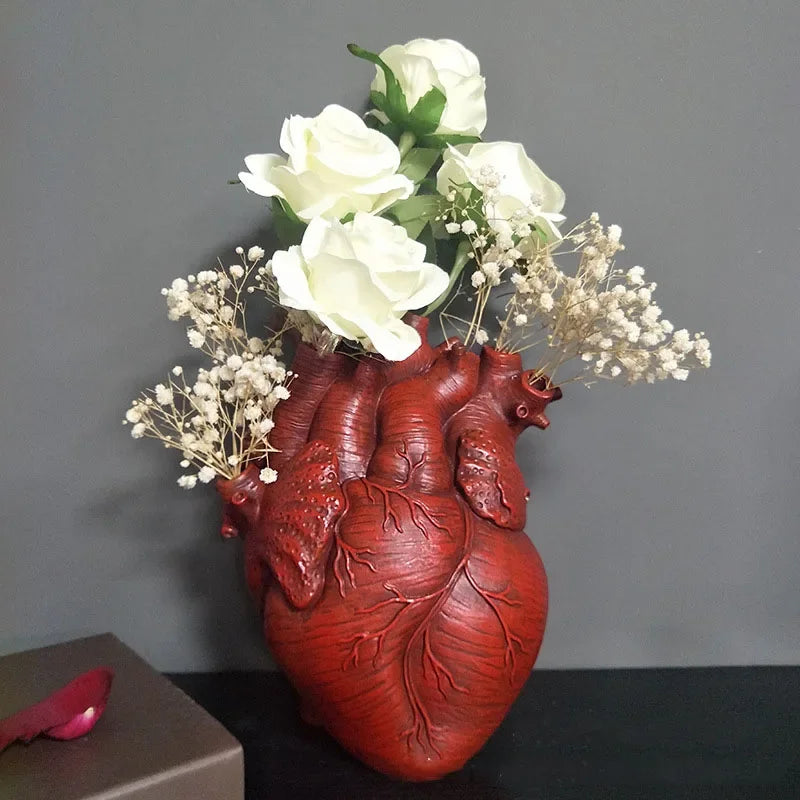 DecorBites™ Anatomy Heart Vase - Unique Valentine's Day Gift