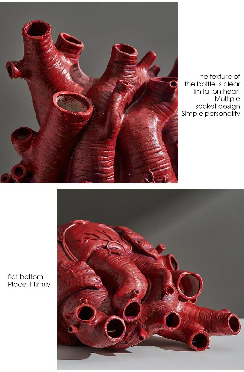 DecorBites™ Anatomy Heart Vase - Unique Valentine's Day Gift