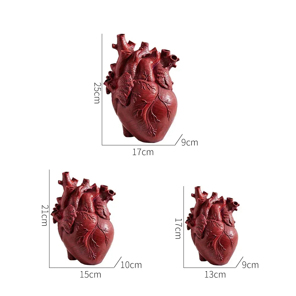 DecorBites™ Anatomy Heart Vase - Unique Valentine's Day Gift