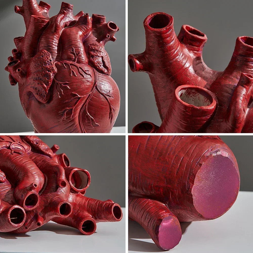DecorBites™ Anatomy Heart Vase - Unique Valentine's Day Gift
