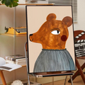 DecorBites™ Animal Print Rainbow Movie Posters for Wall Decor