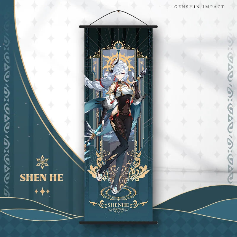 DecorBites™ Anime Poster Wall Art Decoration: Genshin Characters