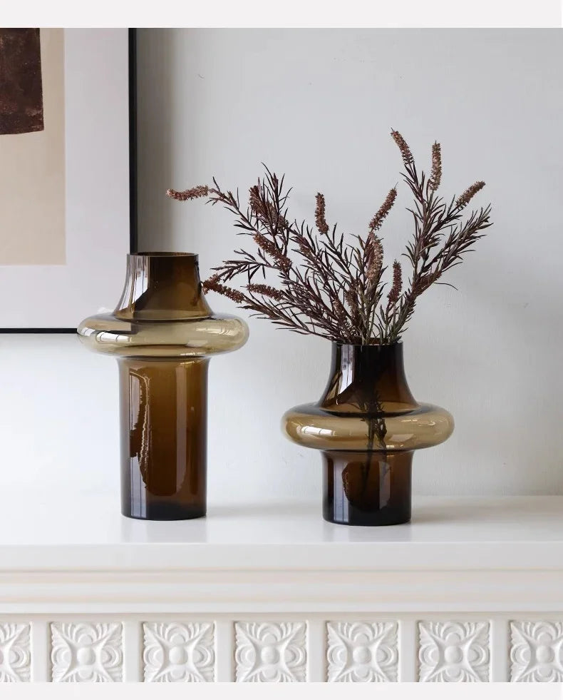 DecorBites™ Artisan Glass Vase for Elegant Home Decor