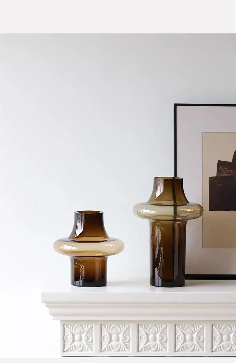 DecorBites™ Artisan Glass Vase for Elegant Home Decor