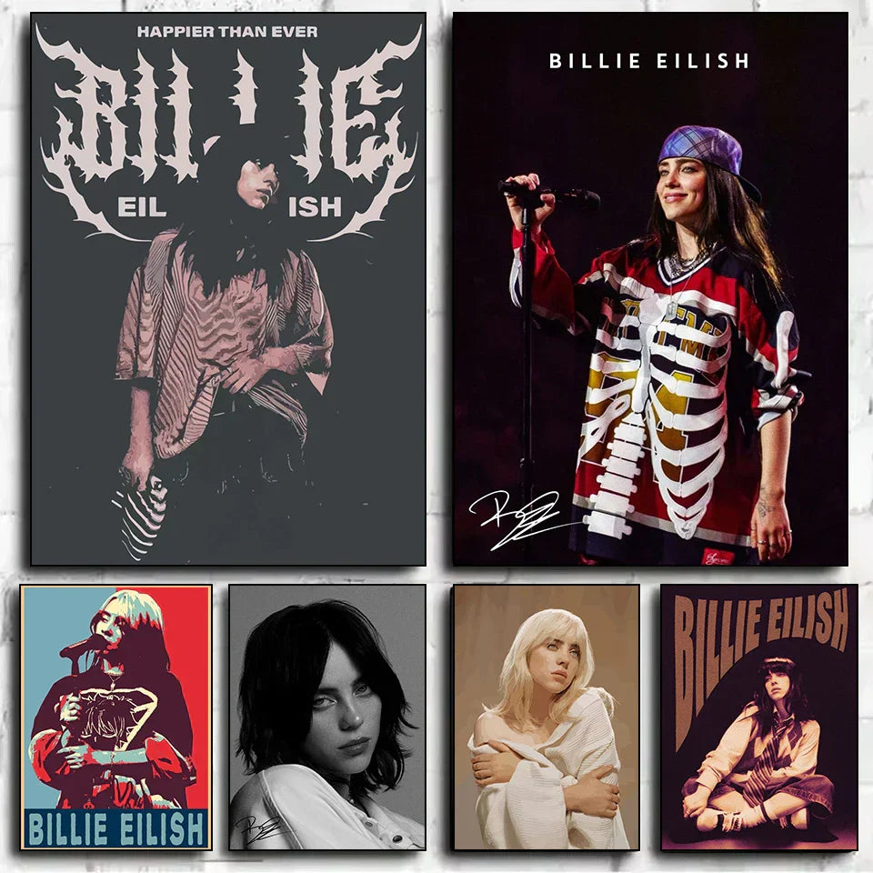 DecorBites™ "B-Billies Series Poster Canvas Art Print for Home Decor"