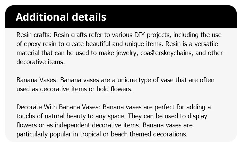 DecorBites™ Banana Shape Resin Flower Vase - Home Decor