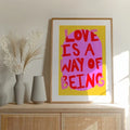 DecorBites™ "Be Kind Love Quote Wall Art Canvas"