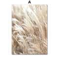 DecorBites™ "Beige Flower Grass Wall Art Print"