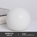 DecorBites™ Black & White Ceramic Round Vase