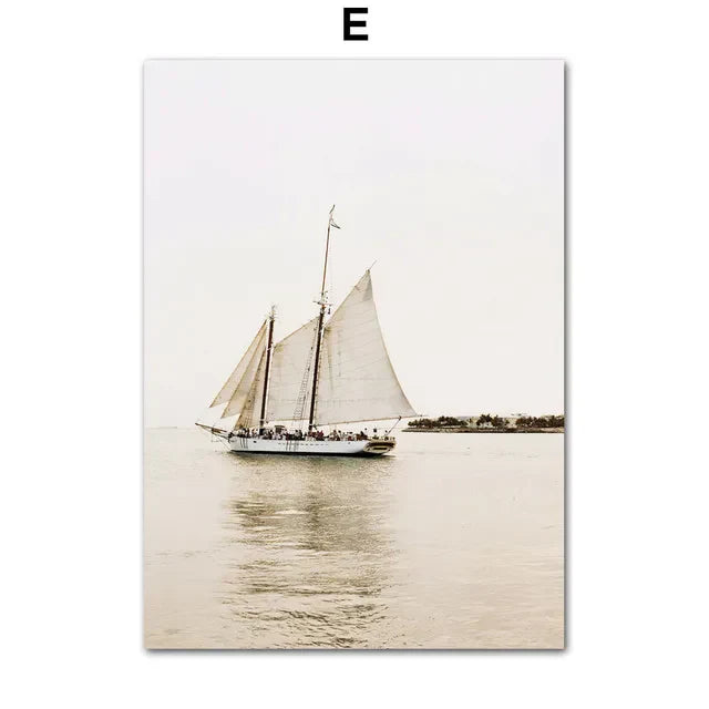 DecorBites™ "Bohemian Beach Landscape Wall Art Print"
