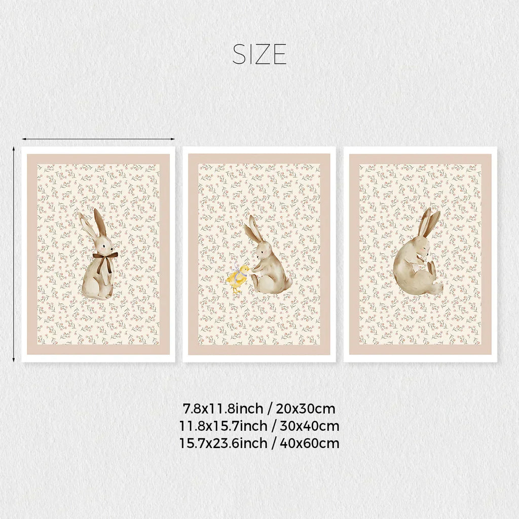 DecorBites™ Bohemian Forest Animal Wall Art Set