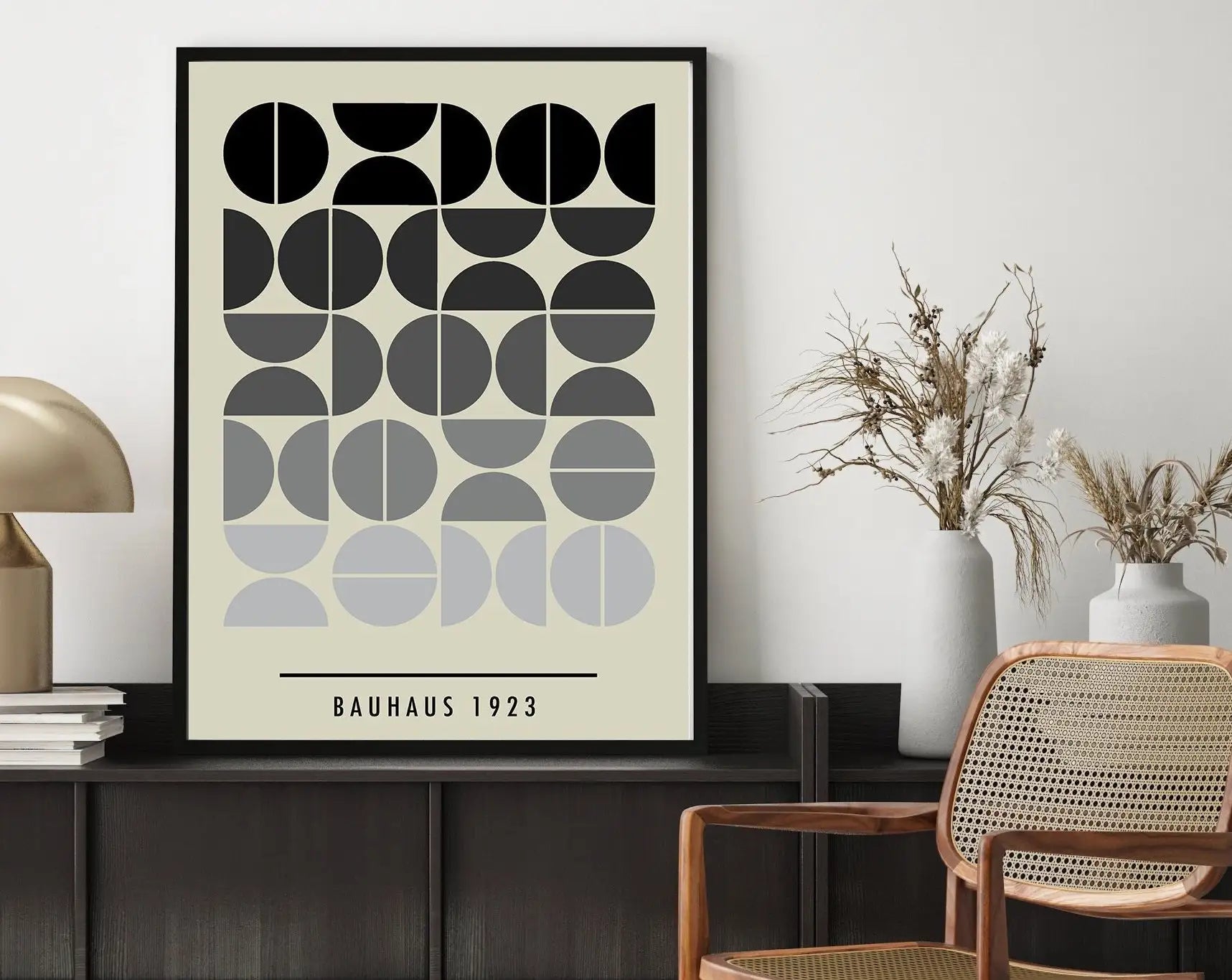 DecorBites™ Bright Geometric Bauhaus Canvas Prints