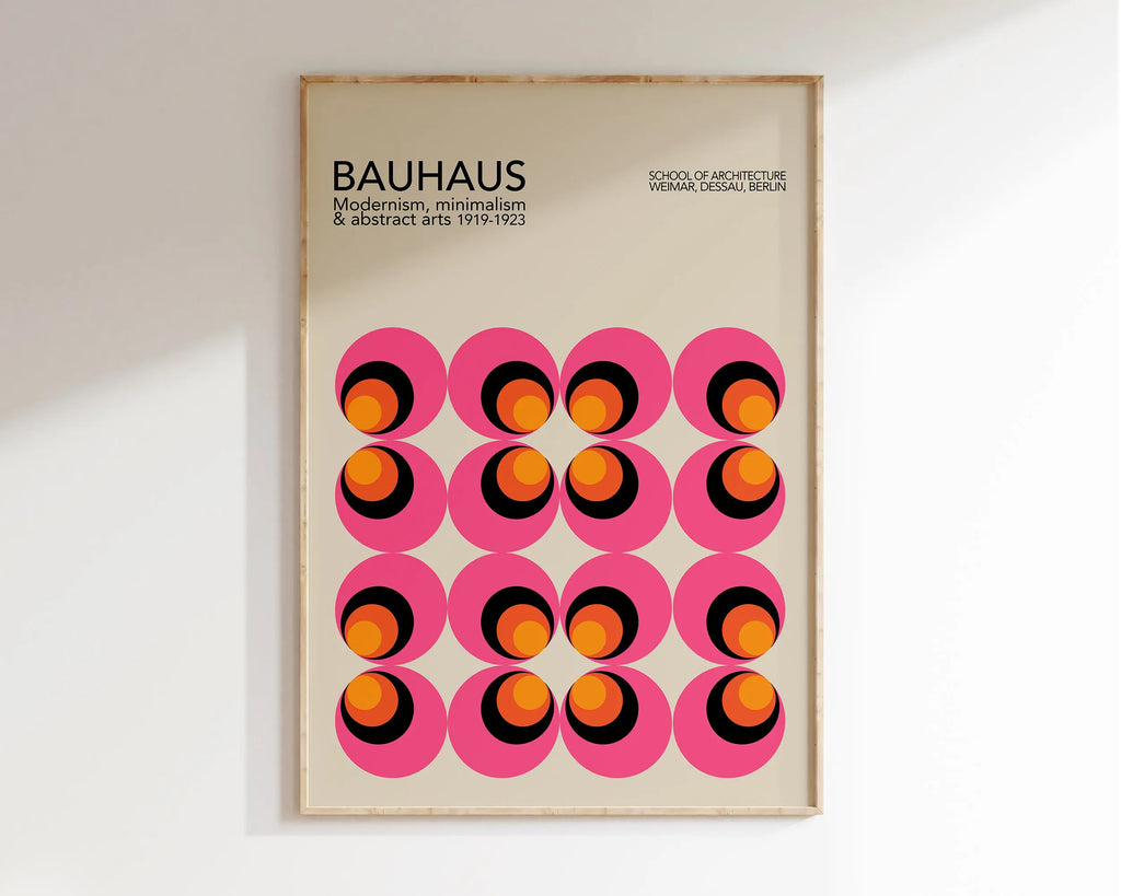 DecorBites™ Bright Geometric Bauhaus Canvas Prints