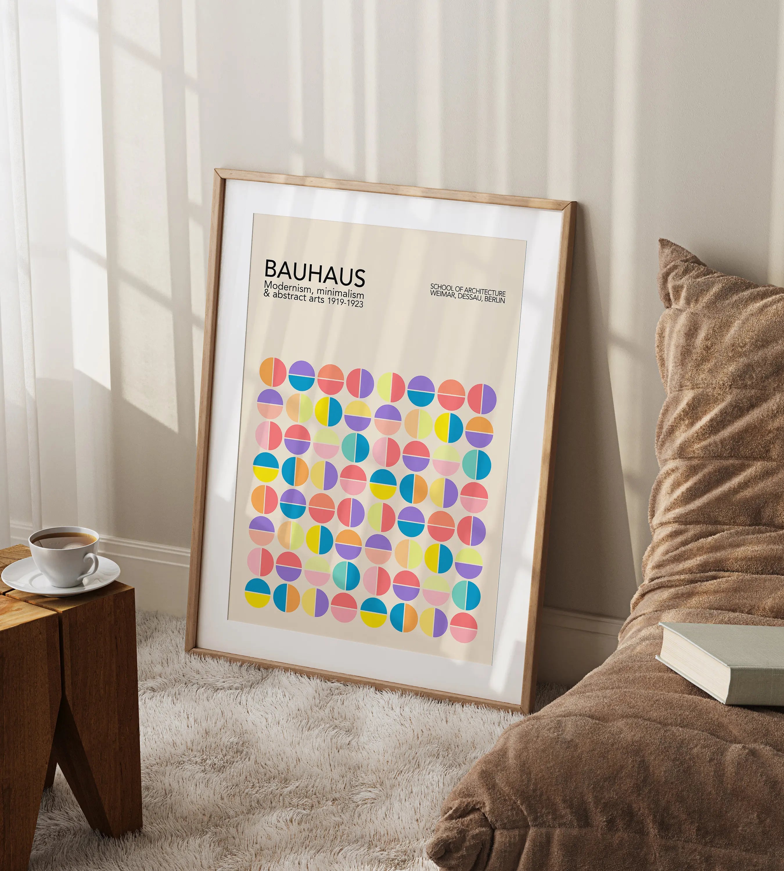 DecorBites™ Bright Geometric Bauhaus Canvas Prints