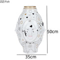 DecorBites™ Ceramic Desktop Vase for Floral Arrangements