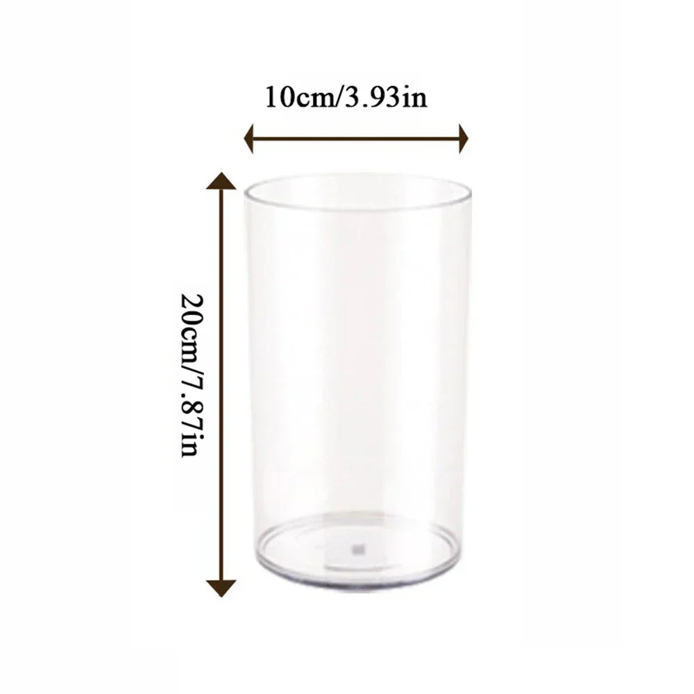 DecorBites™ Clear Acrylic Cylinder Vase for Weddings