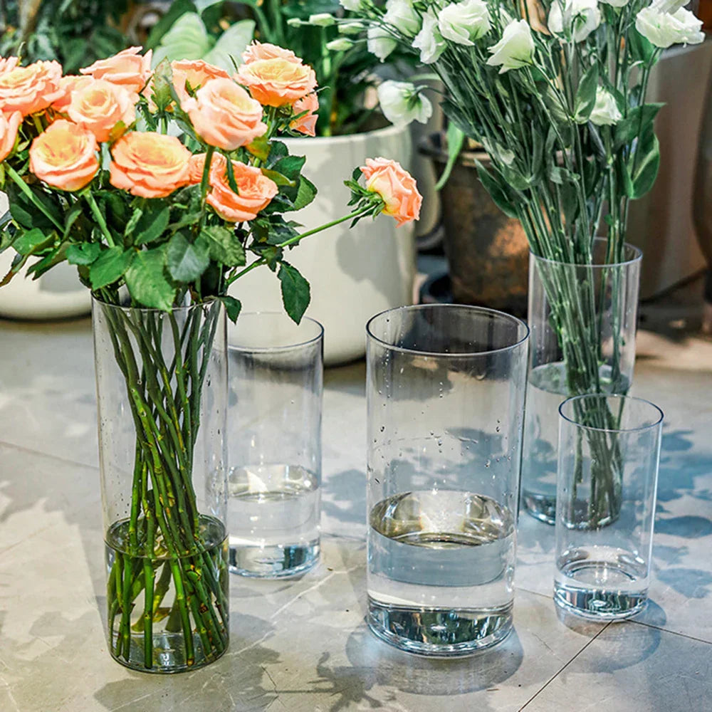 DecorBites™ Clear Acrylic Hurricane Flower Vase - Large Size