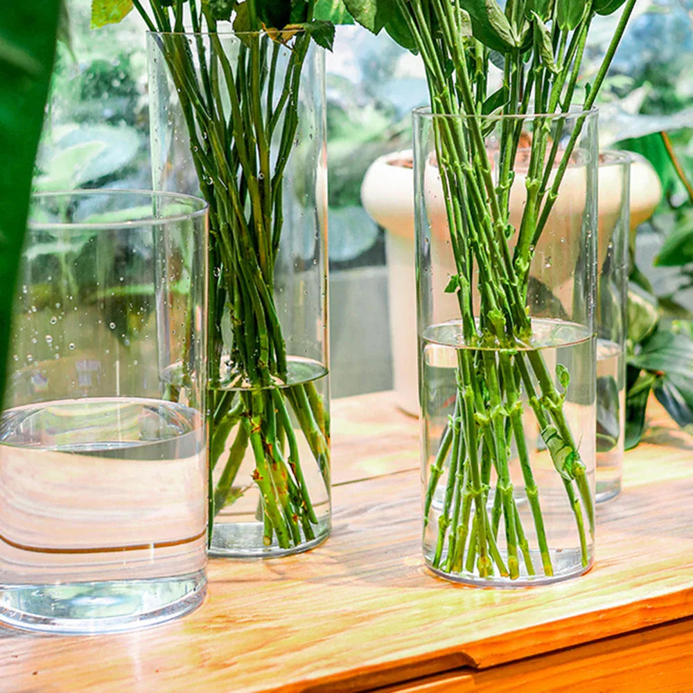 DecorBites™ Clear Acrylic Hurricane Flower Vase - Large Size