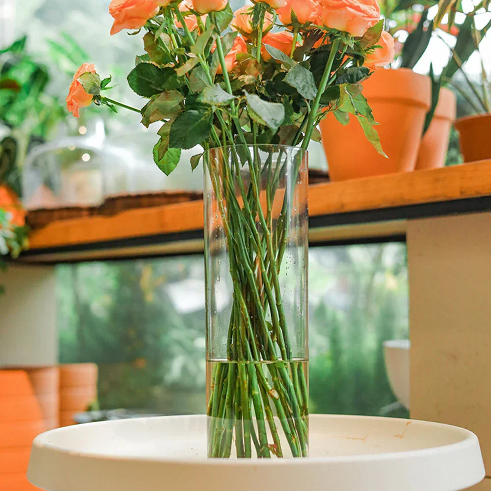 DecorBites™ Clear Acrylic Hurricane Flower Vase - Large Size