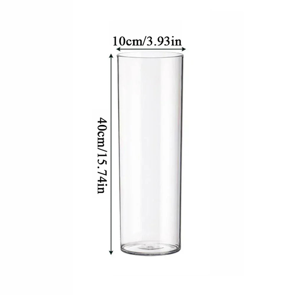 DecorBites™ Clear Acrylic Hurricane Flower Vase - Large Size