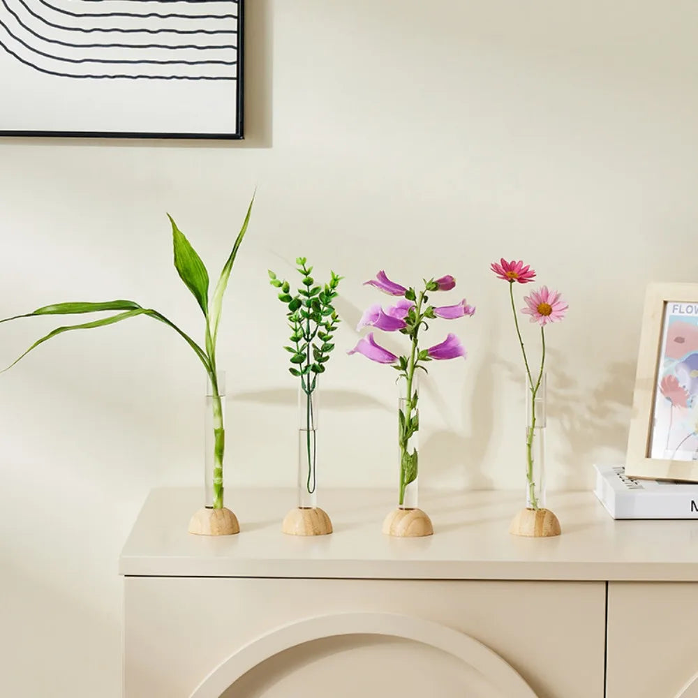 DecorBites™ Clear Plastic Test Tube Vase for Home Decor