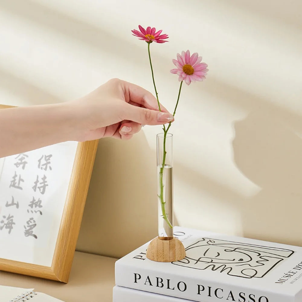 DecorBites™ Clear Plastic Test Tube Vase for Home Decor