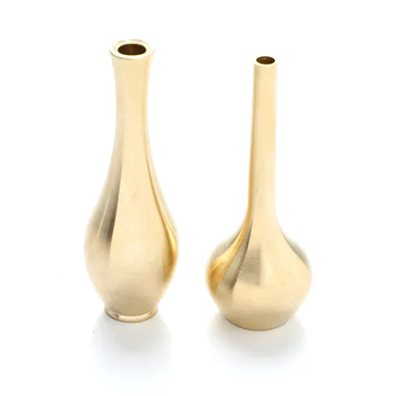 DecorBites™ Copper Gold Tall Vase - Elegant Home Decor