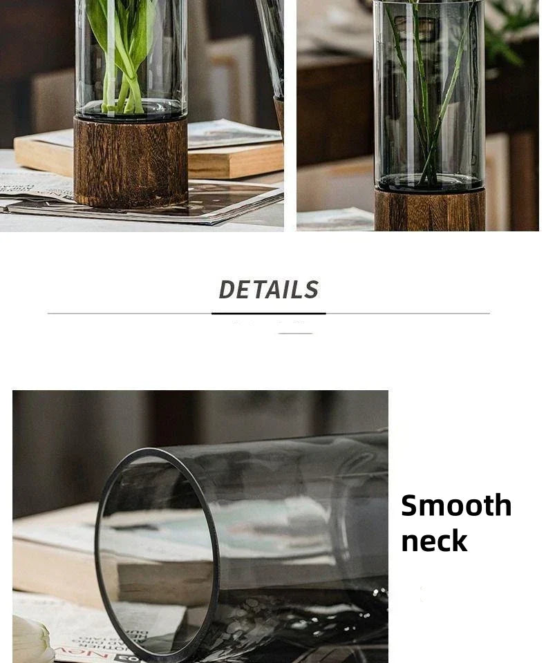 DecorBites™ Creative Retro Glass Vase for Living Room