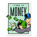 DecorBites™ "Dollar Millionaire Motivational Cartoon Canvas Wall Art"