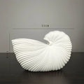 DecorBites™ Elegant Ceramic Vase with Shell Design