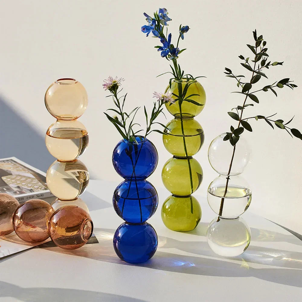 DecorBites™ Elegant Glass Vase Home Decor Accent
