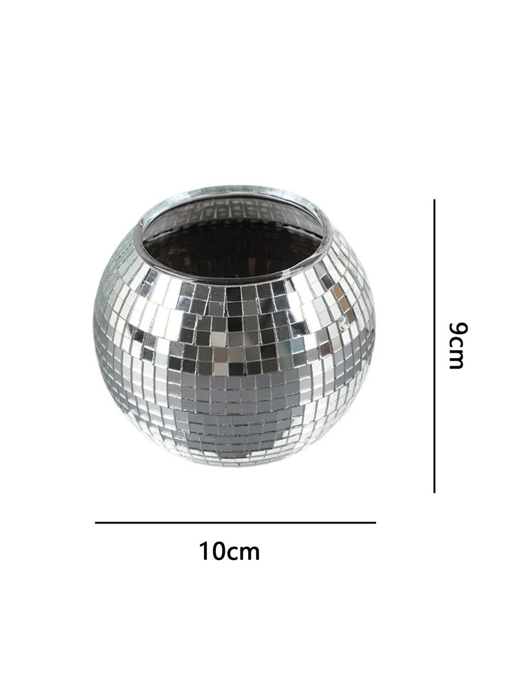 DecorBites™ Elegant Round Glass Vase for Home Decor