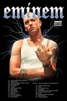 DecorBites™ Eminem Posters & Prints: Music Star Wall Art
