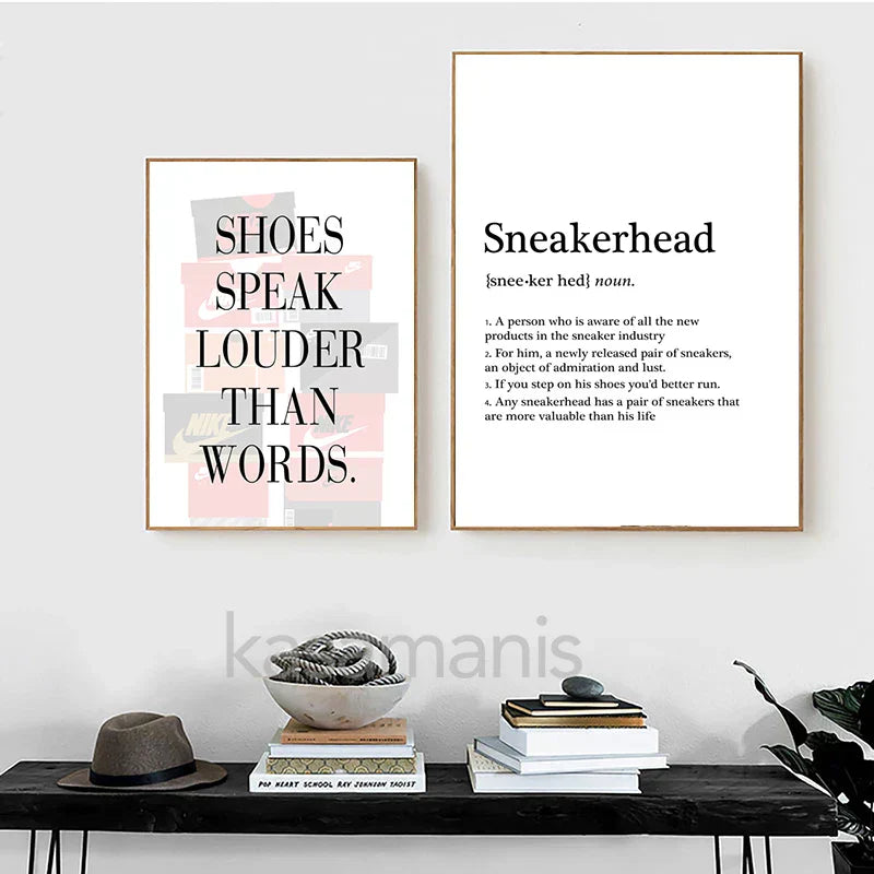 DecorBites™ Fashionable Sneaker Box Canvas Wall Art