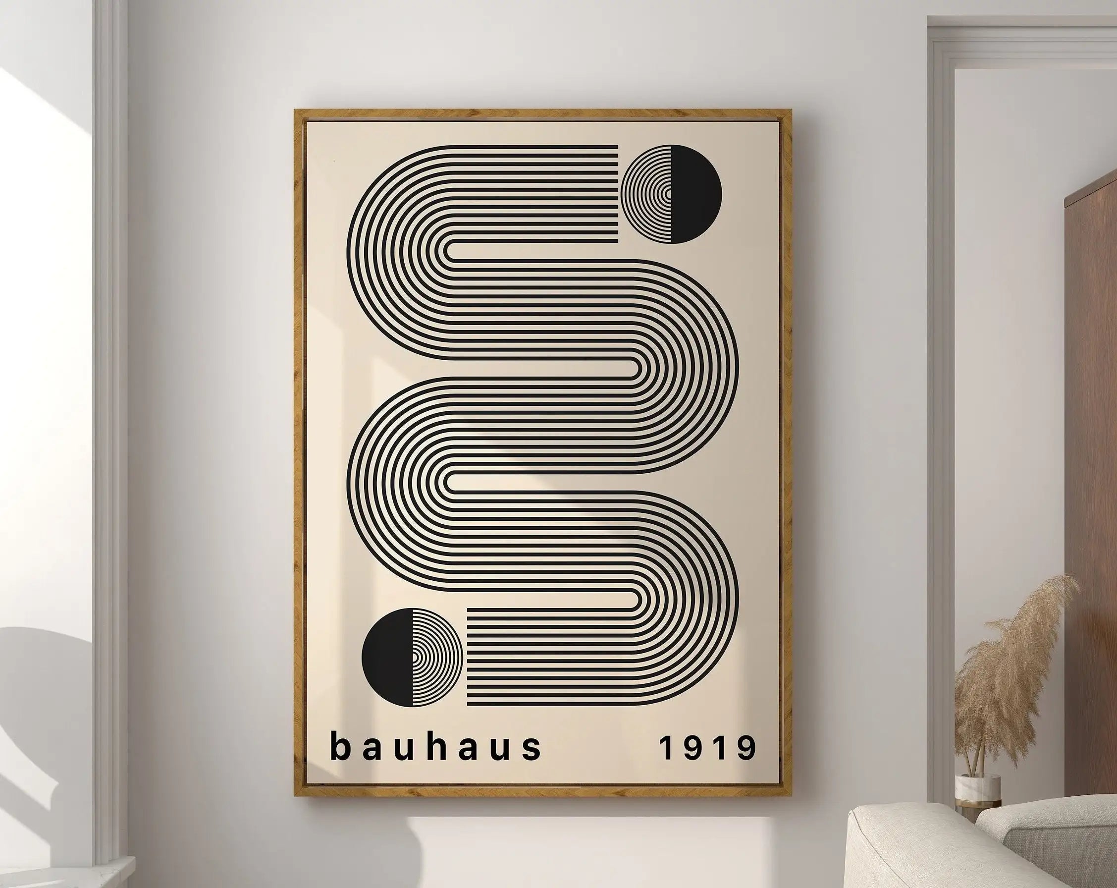 DecorBites™ Geometric Bauhaus Canvas Prints for Home Decor