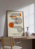 DecorBites™ Geometric Mid Century Bauhaus Canvas Wall Art