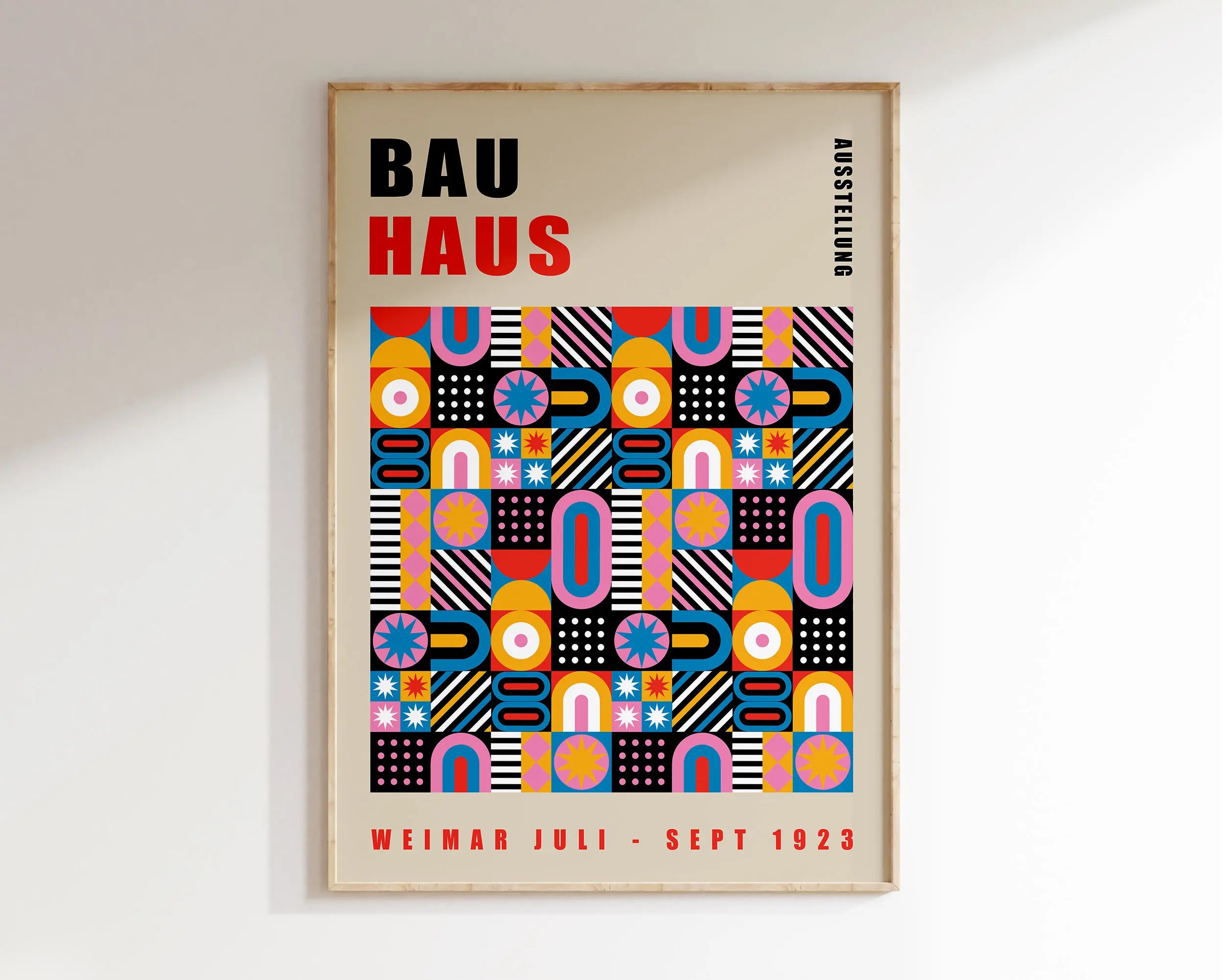 DecorBites™ Geometric Mid Century Canvas Prints for Home