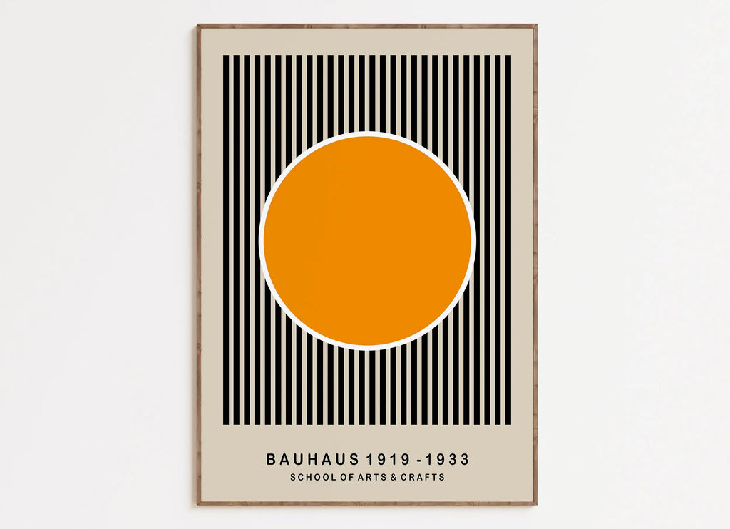 DecorBites™ Geometric Mid Century Canvas Prints for Home Decor