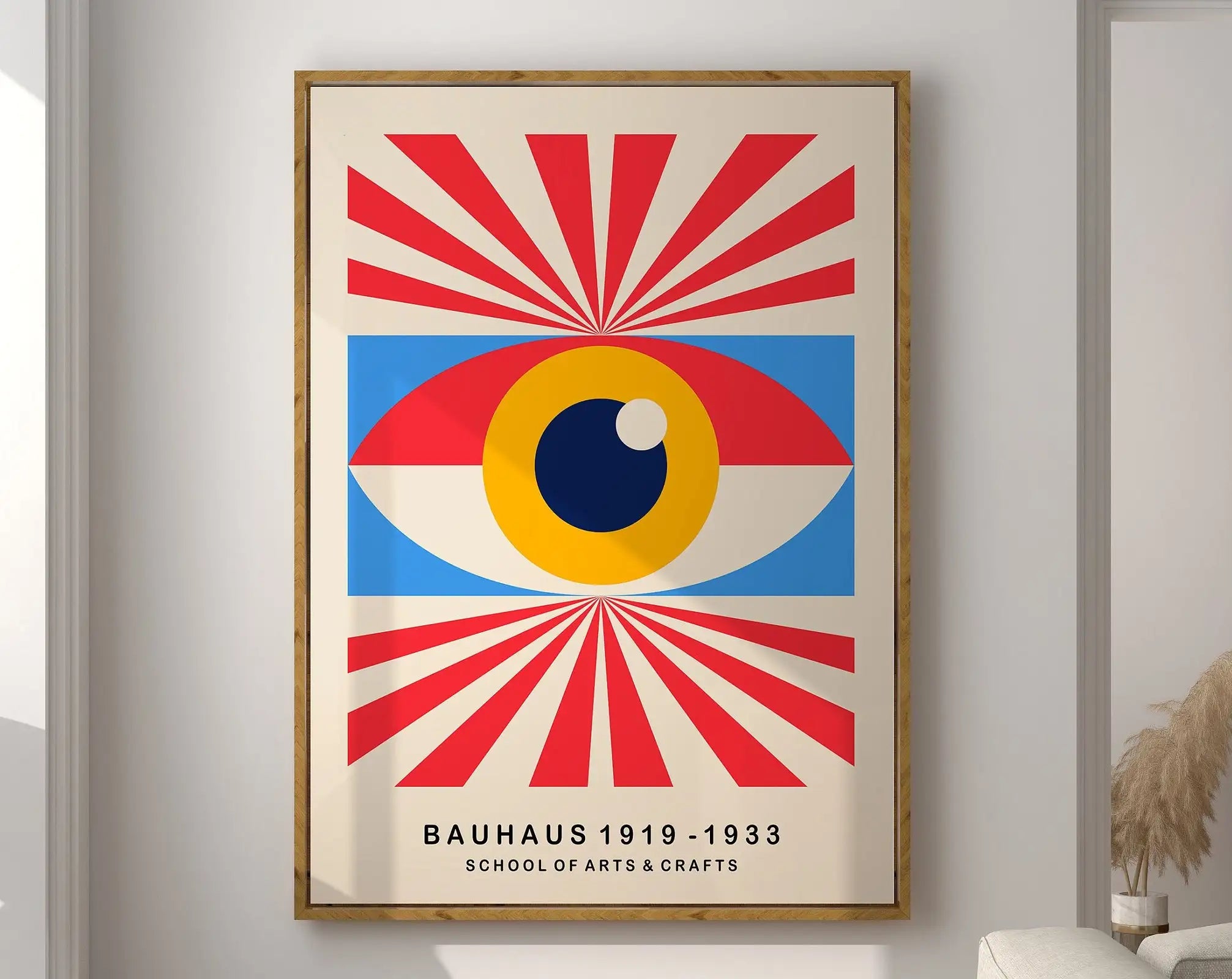 DecorBites™ Geometric Mid Century Canvas Prints for Home Decor