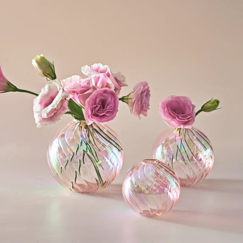 DecorBites™ Glass Ball Vases Set for Home Decor