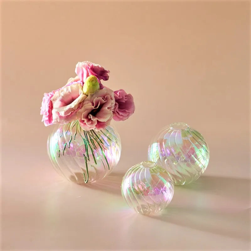 DecorBites™ Glass Ball Vases Set for Home Decor
